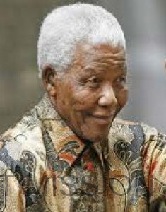NELSON MANDELA AS FIRST BLACK PRESIDENT OF SOUTH AFRICA