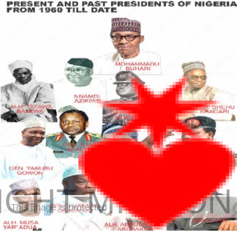 Present and past Presidents of Nigeria from 1960 till date