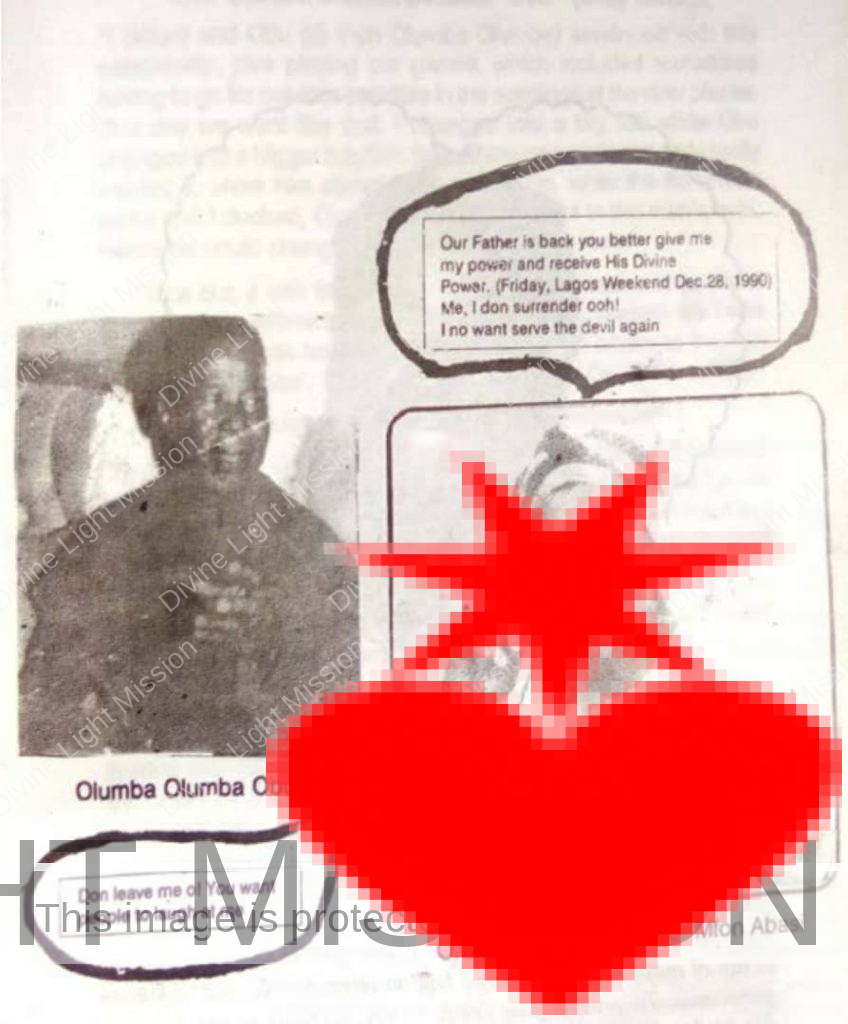 Olumba Olumba Obu Is My Spiritual Baby: